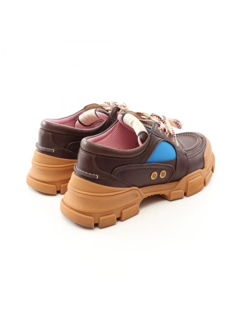 Gucci Sneakers Boatrek Dark Brown Leather Shoes